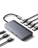 Anker 7-in-1 USB-C Hub, Dual Display USB-C Docking Station, Dual HDMI Display, 100W Stromzufuhr, 10Gbit/s Datenübertragungen, USB-Anschlüsse für MacBook Air/Pro, Dell XPS, iPad Pro und mehr