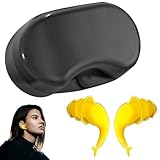 Ohrstöpsel Zum Schlafen - 3-Schichtige Silikon-Fischschwanz Wiederverwendbare Weiche Gehörschutzstöpsel - Brauenpaste für Brauen-Mapping - Für Schnarchen Konzert Reisen Zuhause Flugzeug Arbeit