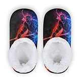 Glaphy Kinder-Hausschuhe für Jungen und Mädchen, Memory-Schaum, Hausschuhe für Schlafzimmer, Reisen, drinnen, Mehrfarbig, 9-11 Little Kid