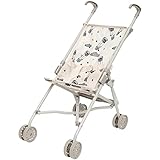 Skrållan Puppenbuggy ab 3 Jahre - 53cm großer Klappbuggy mit Sicherheitsgurt und waschbarem Bezug - Spielzeug Kinderwagen Puppenwagen Buggy - Buggy Puppe bis zu 45cm - Puppen Buggy Spielzeug