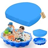 ELNLE Sandkasten Abdeckung Abdeckplane Sandkasten Muschel 100cm * 15cm Sandkastenabdeckung Wasserdicht Sandkastenplane für Sandmuschel Wassermuscheln