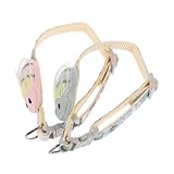 FUTUREORYY 2 Stück Einstellbares Katzenhalsband mit Bienendesign Sanft Verstellbar für Kleine bis Mittelgroße Katzen Dekorativ und Sicher Einfach Anzulegen Buntes Blau
