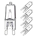 OSDUE 5 Stück G9 Halogenglühbirne, 28W 230V Halogen Leuchtmittel Warmweiße 2800K, Halogen Dimmbar für Backofen Mikrowellen Herd Deckenleuchten