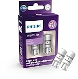 Philips Ultinon Pro6000 W5W T10 LED-Fahrzeugbeleuchtung mit Straßenzulassung, 6.000K, modellspezifische Zulassung als Standlicht/Parklicht/Positionslicht, universell einsetzbar im Fahrzeuginnenraum