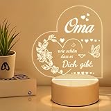 Geschenk, Geschenke für Oma - Nachtlicht Sinnvolle Geschenke für Oma, Geburtstagsgeschenk Weihnachtstag Muttertagsgeschenk für Oma