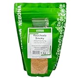 NEBONA Gewürze - Premium Rauchsalz Smoky Würzmischung 1 kg in Gastro-Qualität - Gewürzmischung 100% naturrein und natürlich - Gewürz für eine rauchige, würzige und intensive Geschmacksnote