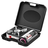 Tragbarer Kocher | Tragbarer Campingkocher – Kochwerkzeug, 2100 W, winddicht, leicht, zum Kochen im Innen- und Außenbereich, Grill, Küchenzubehör