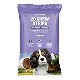 by Amazon - Hundeleckerlis - 20 Kaustreifen mit Ente & Truthahn, 200 g