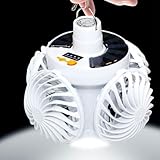 Solar Deckenventilatoren Für Den Außenbereich | Solar Pavillon Ventilator,Fußball-Design Faltbare Hakenlampe Für Scheune, Carport, Terrasse, Garage, Gartenhaus, Schlafzimmer