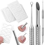 Doppelendig Nagelhautschieber Selbstklebend Schleifpapier Maniküre Set Nagelhautentferner Nagelschieber Sandpapier Nagelfeile Nail Art Cuticle Remover Nagelpflegeset Nailart Nagelhaut Entfernen Tools