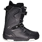 Airtracks Herren Snowboard Boots Strong ATOP Snowboardschuhe - QL Snowboardboots - Schwarz - 45