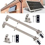 m4solar m01 2 Stück Solarpanel Halterung Verstellbar PV Aufständerung Alu Balkonkraftwerk Wandhalterung Solarmodul Wandmontage Befestigung Set f. Fassade Flachdach Wand Halter Wohnmobil Boot 15-70°