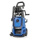 HYUNDAI Hochdruckreiniger HPW2000CE, max. 160 bar - 450 l/h, 2000 W, verdreh-sicherer 10m Schlauch, Edelstahl-Lanze mit Verstellbarer Düse, rotierende Turbodüse, Seifenflasche