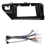 Autoradio Blende Passend für Toyota REVO HILUX 2014–2019 MP5-Stereo-Player, 10,1 Zoll Autoradio-Faszie, Doppel-DIN-Rahmen, DVD-Panel Autoradio Einbau Set(Frame Right-Cord)