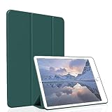 Figair Hülle für iPad Mini 5 (2019 Modell), Weicher TPU Rückseite Ultradünn Leicht Smart Schutzhülle, Auto Schlafen/Wecken Hülle für iPad Mini 5. Generation A2133/A2124/A2126, Dunkelgrün