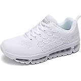 gojiang Laufschuhe Sportschuhe Herren Damen Straßenlaufschuhe Turnschuhe Modisch Atmungsaktiv rutschfest Sneakers Fitness Schuhe Purewhite-40