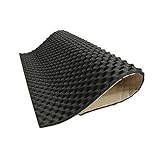 WANGZEYU DäMmmatte Auto Auto Studio Sound Acoustic Absorption Car Heatproof Soundproof Insulation Wave Car Mat Cotton Foam Deadener Isolierung FüR Autos(50cmx50cmx2cm)