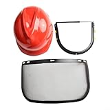 Gdfnmogo Anpassbares Kopfband, tragbare Rasenmäher-Kettensäge für Abdeckhelm, Netzgewebe mit Rasensicherheitstrimmer und Freischneider