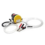 Wiltec Ölabsaugpumpe 12 V 60 W, 130 x 130 x 85 mm, 1 l/min, Absaugpumpe für Diesel, Biodiesel, Heizöl, Dieselpumpe Ölpumpe Heizölpumpe für den Ölwechsel