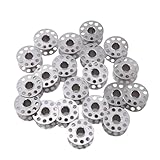 NUOBESTY 20 Stück Metallspulen für Nähmaschinen Durchmesser Dicke Robustes Material Kompatibel mit Gängigen Heimnähmaschinen für Präzises Nähen