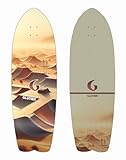 Glutier Surfskate Deck Skateboard - Desert Corine 29 Fish