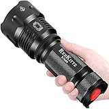 REHKITTZ LED Taschenlampe Extrem Hell,3300 Lumen,Handlampe Zoombare Taschenlampen für Camping,Ausrüstung,Outdoor,Zoombarer Einstellbarer Fokus