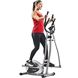 Sunny Health & Fitness Crosstrainer mit Magnetwiderstand mit LCD-Monitor, 100 kg max Gewicht, 8 Widerstandsstufe- SF-E905, Crosstrainer für zuhause, Ellipsentrainer, Ergometer
