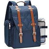 Picknick-Rucksack für 4 Personen mit großer isolierter Kühltasche, Picknickkorb-Set mit Weinbeutel, wasserdichte Picknickdecke und Besteck-Set. Perfekt für Camping, Hochzeitsgeschenk für Paare, Blau