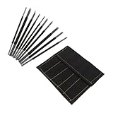 Operitacx 10 Stück Teiliges Hochkohlenstoffstahl Steinbildhauer Set mit Robusten Handwerkzeugen Präzise für Stein und Holzschnitzerei Praktischem Aufbewahrungskoffer für Hobby und Profi