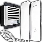 Retoo Türgegensprechanlage Gegensprechanlage Sprechanlage 1 Einfamilienhaus Oberflächen-Montage 230V AC 50/60Hz Universal Unterputz 2-Draht Platte 13x13x6cm Gegensprechanlage 21x10,8x6,5cm,Weiss