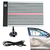 Dellenfinder: Gestreifte Lichtplatte mit 24 x 15 cm großem Panel, Werkzeug zum Entfernen von Dellen aus Acrylstahl, Licht für die Reparatur von Karosserien, Reflexionsplatte für Autos mit Aj