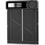 INNOLAND Automatische Hühnerklappe - Große mit Zeit/Handmodus Einklemmschutz, elektrische Hühnerklappe automatisch, Aluminiumlegierung Hühnertür | Wasserdicht Großes Display | Batteriewarnung