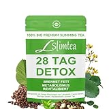 Detox Tee für Abnehmen – 28 Tage Entgiftungstee mit Lotusblatt, Cassia-Samen, Moringa, Maulbeerblatt & Grüntee – Natürliche Fettverbrennung, Stoffwechsel Boost & Verdauungsunterstützung