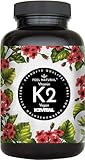 Vitamin K2 MK7-365 Kapseln - 200µg je Kapsel - Spitzenrohstoff K2VITAL® mit 99,7% All-Trans-MK7 - Hochdosiert, vegan, ohne Zusätze wie Magnesiumstearat - laborgeprüft, in Deutschland produziert