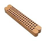 Paintersisters® Stiftehalter/Pinselhalter Duo, aus Buchenholz, Klappbar für Stifte und Pinsel bis 9mm, 68 Fächer