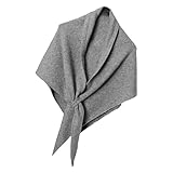 Genérico Schals und Schals für Damen | Weicher Schal für Damen, Dreieckstuch, einfarbig, für Büro, Winter, Herbst, Reisen, Hochzeit, Festival, Weihnachten, Hellgrau, Consulte la descripción