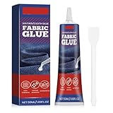 Powerful Fabric Glue, 2024 Neuest Textilkleber Waschmaschinenfest, Stoffkleber Textilkleber Sekundenkleber Extra Stark Textilkleber für Stoffe Schuhkleber für Stoffe Kleidung Leder (1)