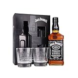 Jack Daniel's Tennessee Whiskey 40% Vol. 0,7l in Geschenkbox mit 2 Rocks Gläsern