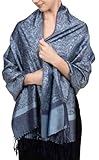Achillea Damen Achi-tt-001 Pashmina-Schal, stahlblau, 72' L x 28' W