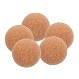 HOODANCOS 5 Stück Tischfußball Korkbälle Kicker Ersatzbälle aus Naturkork Leicht und Langlebig für Tischfußball Zubehör Geeignet für Leises Spiel und Einfache Handhabung