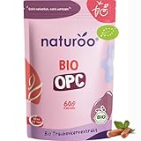 BlO OPC 70% | Traubenkernextrakt hochdosiert Für 1 bis 2 Monate | 60 Kapseln | Reich an Antioxidantien, Polyphenolen und Flavonoiden | 500 mg Pulver pro Dosis| Hilft den Blutdruck zu senken