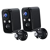 BECAMSO Überwachungskamera Aussen Akku Kamera Kabellos: 2K WLAN Kamera Outdoor mit Bewegungsmelder - Überwachungskamera Innen mit Nachtsicht Farbe wasserdichte - 5G Nicht Unterstützt