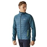 Regatta Clumber IV Hybrid-Jacke für Herren, gepolstert, durchgehender Reißverschluss, Marokkanisches Blau (Citron Lime)
