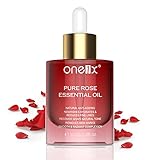 Rose Oil,100% reines Rosenöl zur Gesichts- und Hautpflege, Anti-Aging-Falten, Perfekt für Aromatherapie, Körpermassage, Entspannung-30ml-Ätherisches Rosenöl