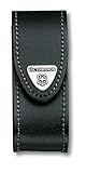 Victorinox Gürteletui Leder, Zubehör für Taschenmesser, Etui, Swiss Army Knife, Klettverschluss, Schwarz