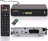 RED OPTICUM C200 HD Kabelreceiver I Digitaler Kabel-Receiver HD mit LED-Display - EPG - HDMI - USB - SCART - Coaxial Audio I Stromsparender Receiver für Kabelfernsehen I DVB-C Receiver schwarz