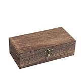 MytaYt Natur Holzschachtel Holzbox Mit Deckel Braun Unlackierte Holzkisten Für Malen Deko 20 x 10 x 6 cm Holzkiste Aufbewahrungsbox Für Home Office Geschenken Wohnkultur