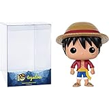 Monke y D. Luffy: P o p ! Animation Vinyl Figurine Bundle with 1 Compatible Graphic Protector (098-05305 - B)