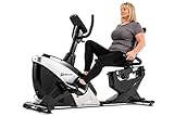 Hop-Sport Liegeergometer HS-070L - Liegeheimtrainer mit Bluetooth & App-Steuerung, 12 Trainingsprogramme Sitzergometer max. Nutzergewicht 150 kg (Silber/Schwarz)