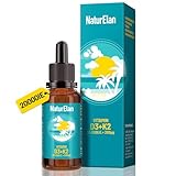 Vitamin D3 K2 hochdosiert Tropfen - 20000I.E. + Vitamin K2 MK7 200 mcg pro Dosis, Vegetarisch, Ohne Zusätze, In Deutschland Produziert